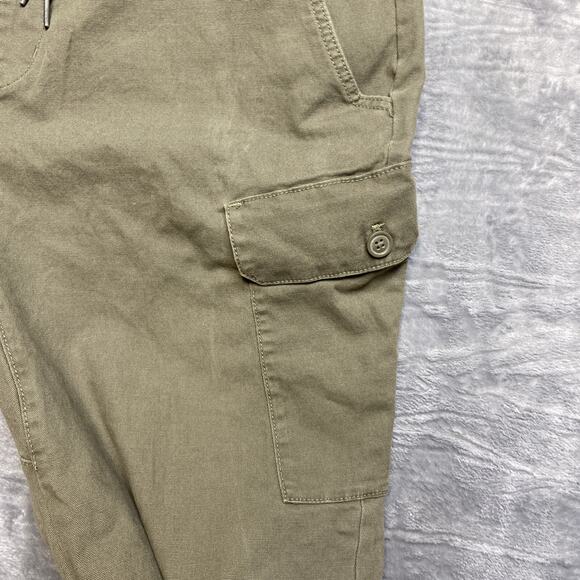 Air Walk Cargo Pants Men’s Size 2XL Green Elastic Waist Cuffed Pants Skater - Picture 7 of 11